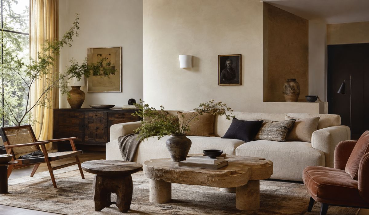Artesanía, piezas imperfectas y objetos con historia: la reacción del interiorismo frente a las casas de catálogo 1 salon moderno rustico