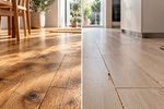 Comparativa de suelos de madera en casa moderna